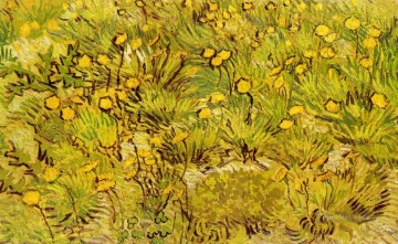 Un campo de flores amarillas Vincent van Gogh Pinturas al óleo